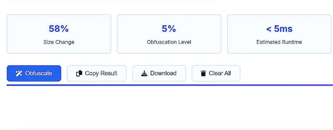 Copy or download obfuscated JavaScript code
